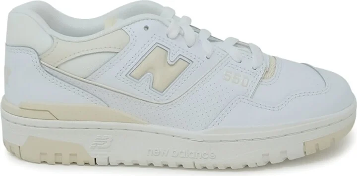 New Balance White Leather Sneaker
