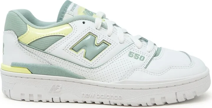 New Balance White Leather Sneaker