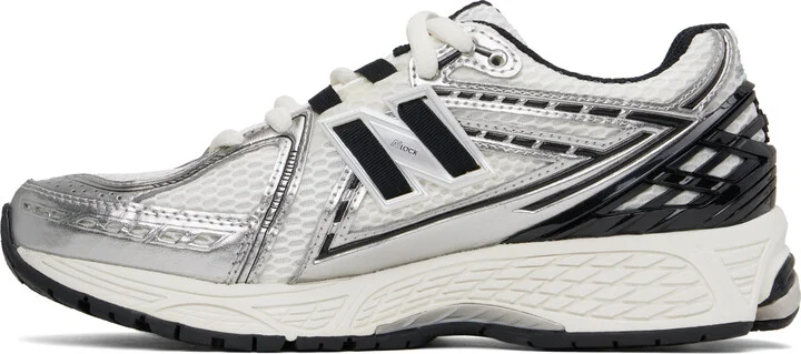 New Balance White & Silver 1906R Sneakers - Image 3