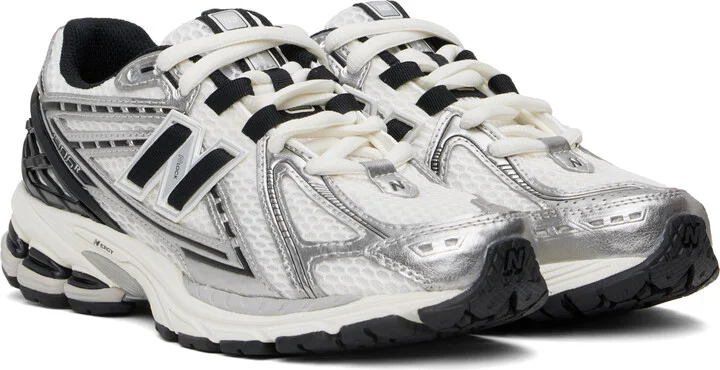 New Balance White & Silver 1906R Sneakers - Image 4