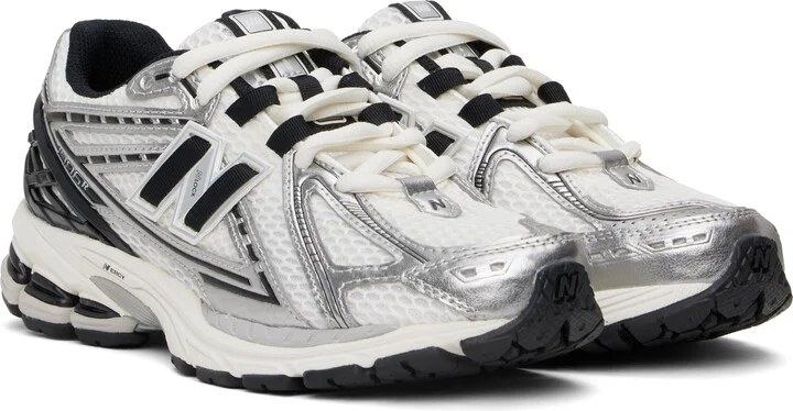 New Balance White & Silver 1906R Sneakers - Image 4