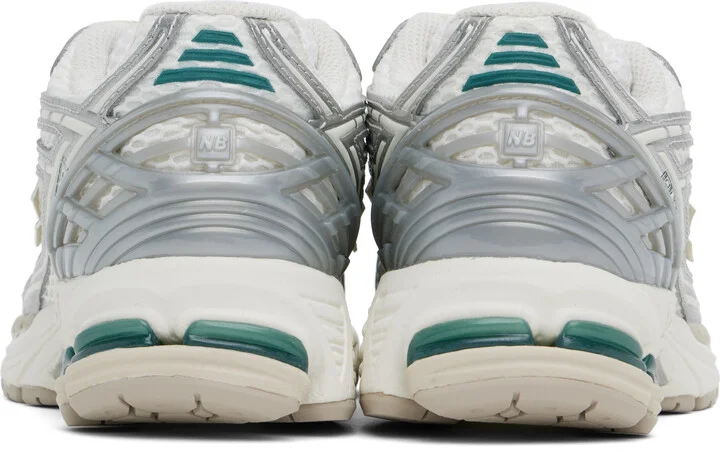 New Balance White & Silver 1906R Sneakers - Image 2