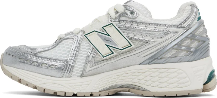 New Balance White & Silver 1906R Sneakers - Image 3