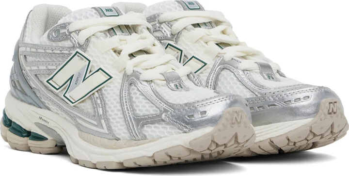 New Balance White & Silver 1906R Sneakers - Image 4
