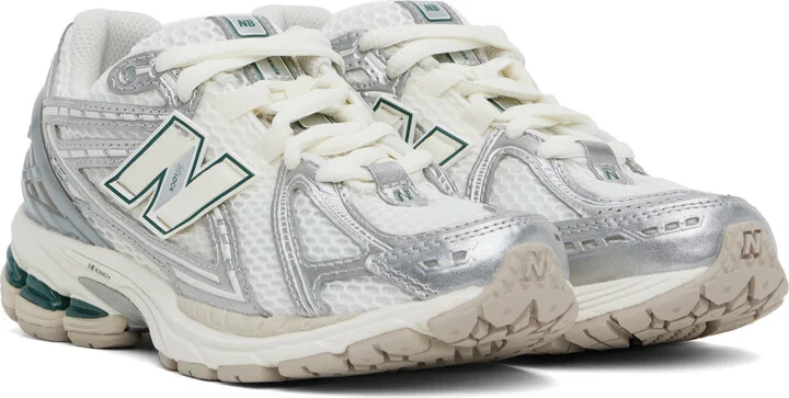 New Balance White & Silver 1906R Sneakers - Image 4