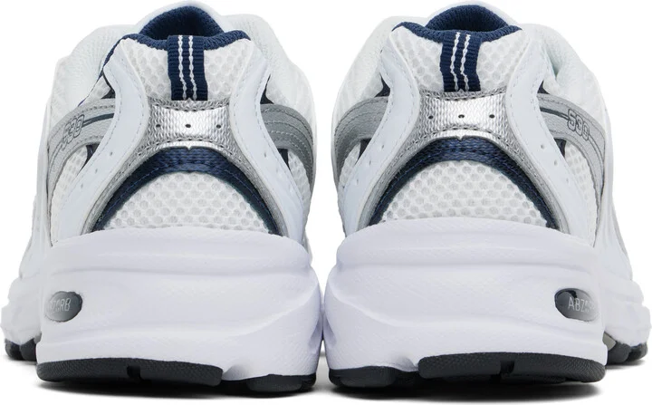 New Balance White & Silver 530 Sneakers - Image 2