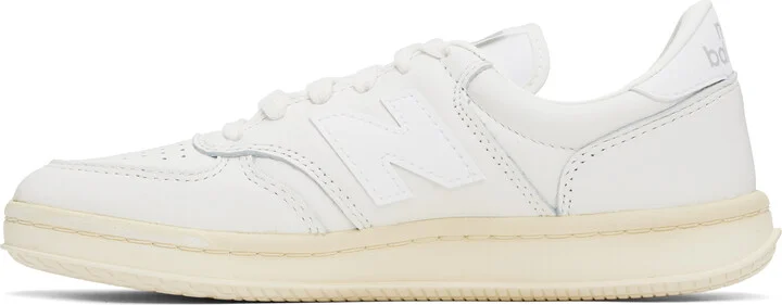 New Balance White T500 Sneakers - Image 3