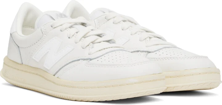 New Balance White T500 Sneakers - Image 4