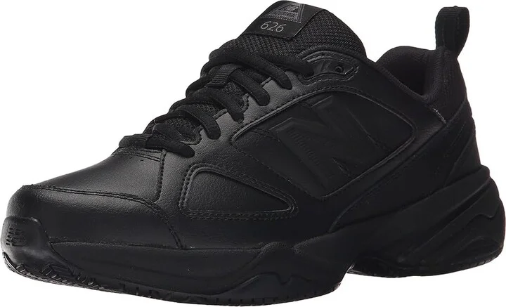 New Balance WID626v2 Women's Lace up casual Shoes Black : 13 D - Wide, Leather - Image 2