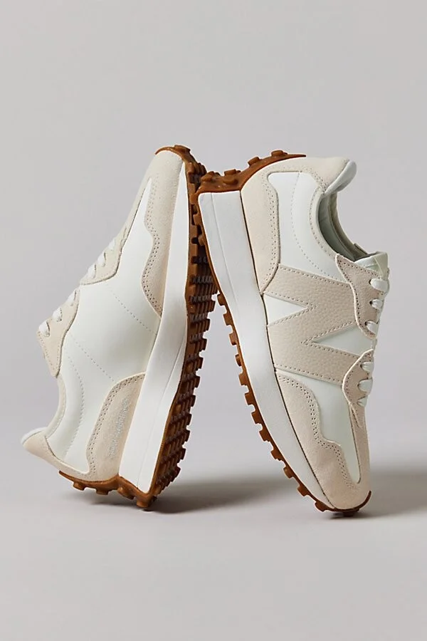 New Balance Women's 327 Sneaker in Linen Sea Salt