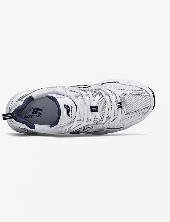 New Balance Women's 530 Sneaker in White with Natural Indigo - Image 2