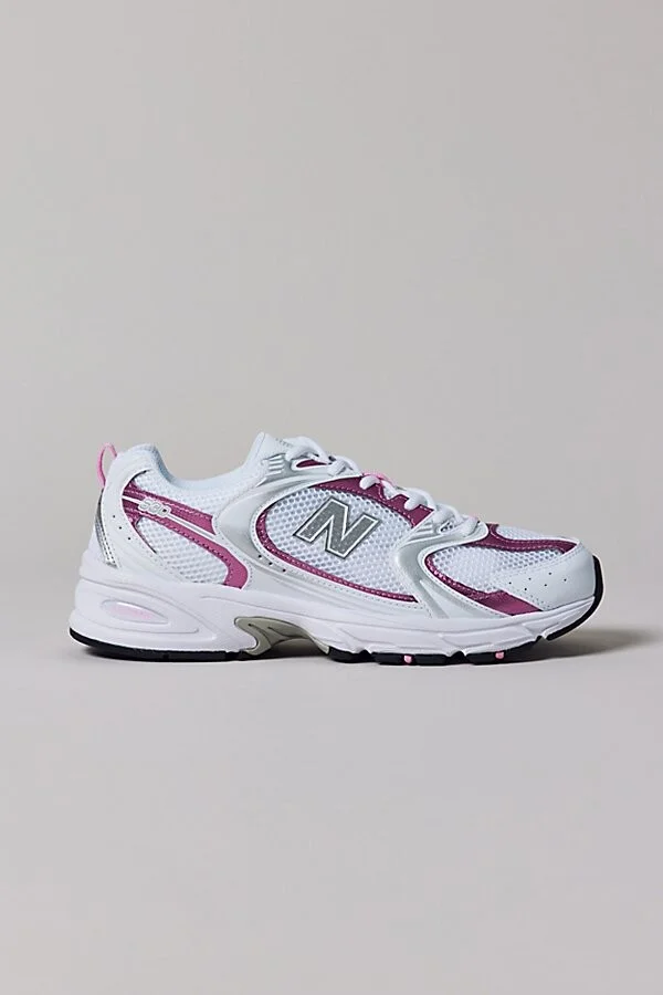New Balance Women's 530 Sneaker in White with Natural Indigo - Image 3