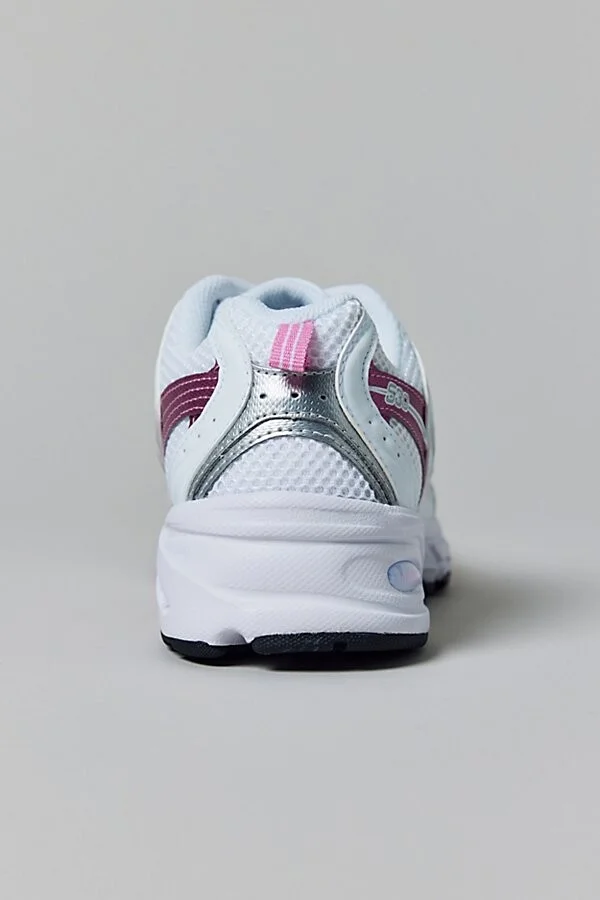 New Balance Women's 530 Sneaker in White with Natural Indigo - Image 5