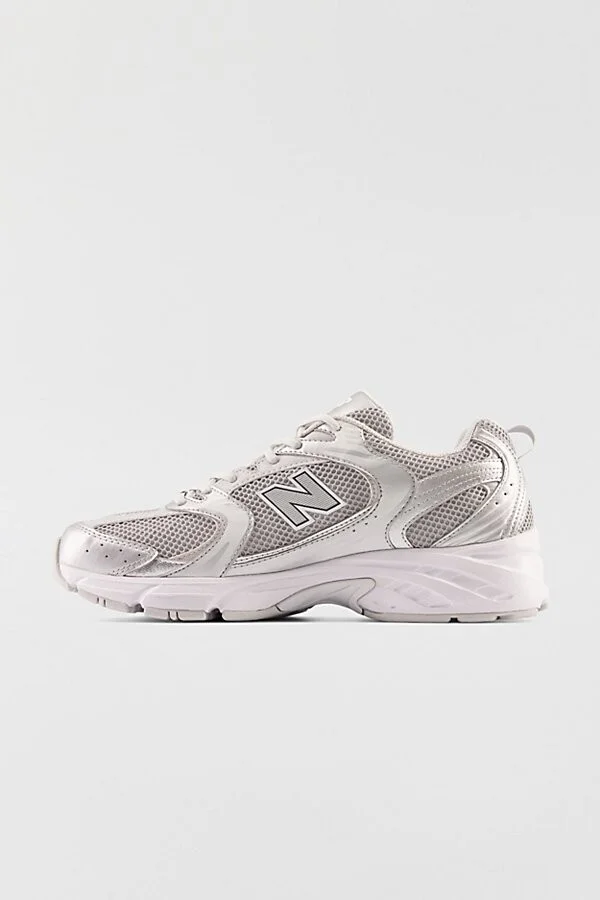 New Balance Women's 530 Sneaker in White with Natural Indigo - Image 8