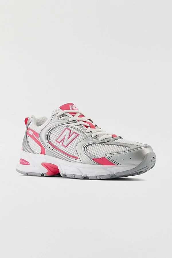 New Balance Women's 530 Sneaker in White with Natural Indigo - Image 9