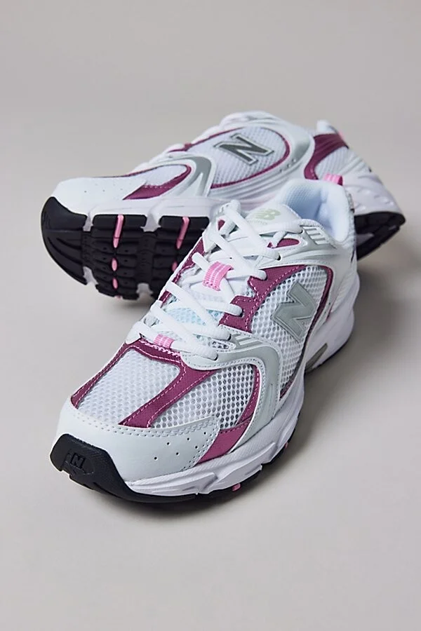 White with Pink Sugar and Silver Metall