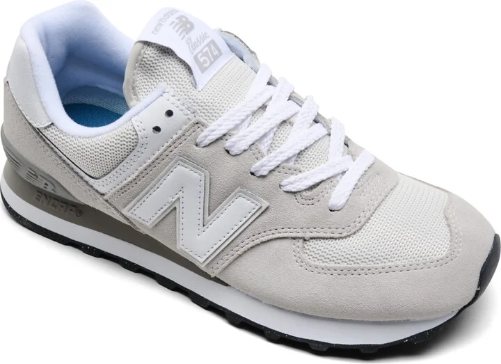 New Balance Women's 574 Core Casual Sneakers from Finish Line - Nimbus Cloud, White
