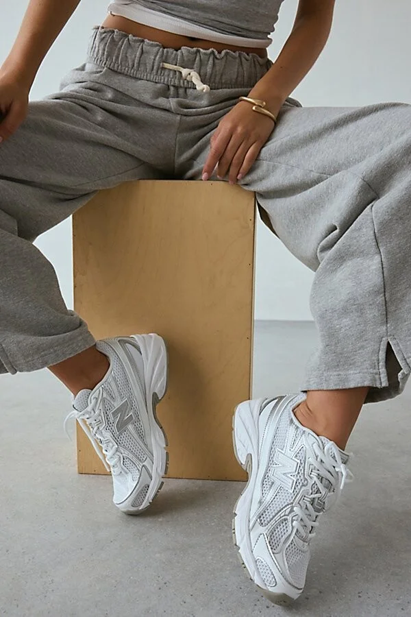 White with Silver Metallic and Reflecti