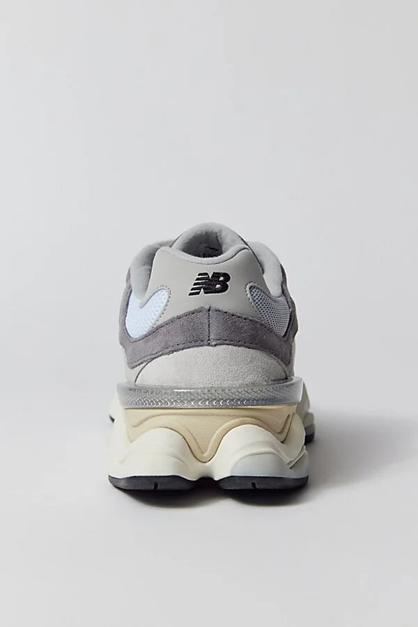 New Balance Women's 9060 Sneaker in Rain Cloud with Castlerock and White - Image 3
