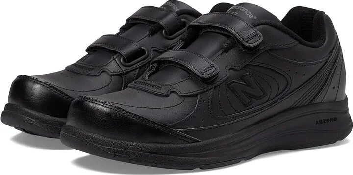 New Balance WW577 Hook and Loop Women's Walking Shoes Black : 5 B - Medium, Leather