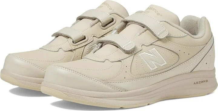 New Balance WW577 Hook and Loop Women's Walking Shoes Bone : 5.5 B - Medium, Leather