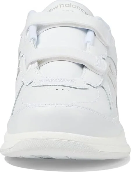 New Balance WW577 Hook and Loop Women's Walking Shoes White : 5 B - Medium, Leather - Image 6
