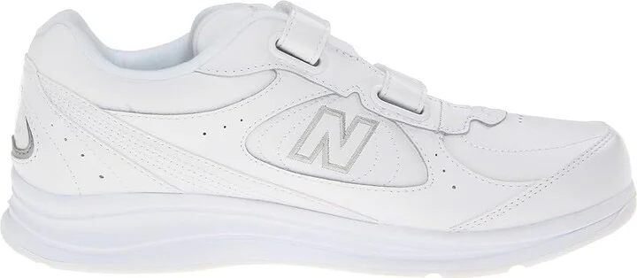 New Balance WW577 Hook and Loop Women's Walking Shoes White : 5 B - Medium, Leather - Image 8