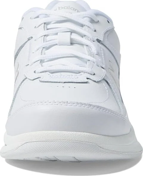 New Balance WW577 Women's Walking Shoes White : 5.5 B - Medium, Leather - Image 6