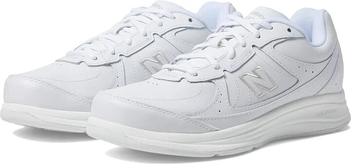 New Balance WW577 Women's Walking Shoes White : 5.5 B - Medium, Leather