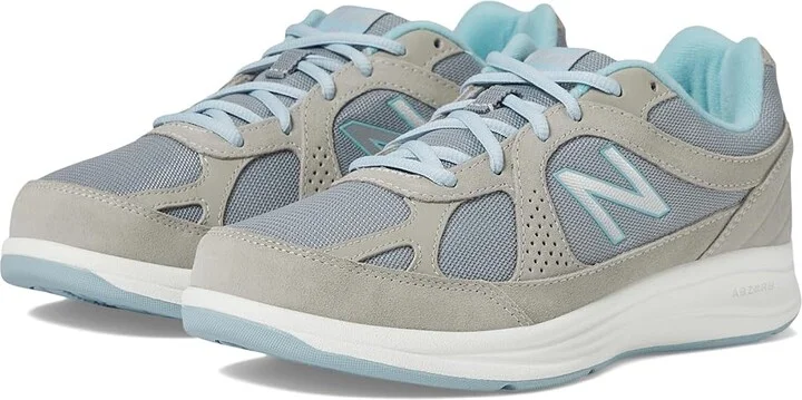 New Balance WW877 Women's Shoes Silver : 5.5 B - Medium, Suede