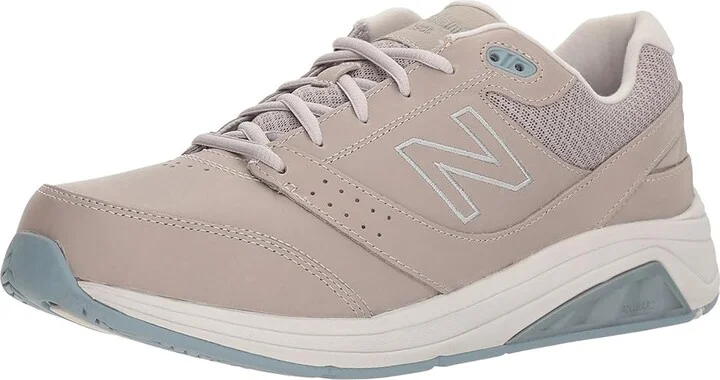 New Balance WW928v3 Women's Walking Shoes Grey/Grey : 5 B - Medium, Leather - Image 2