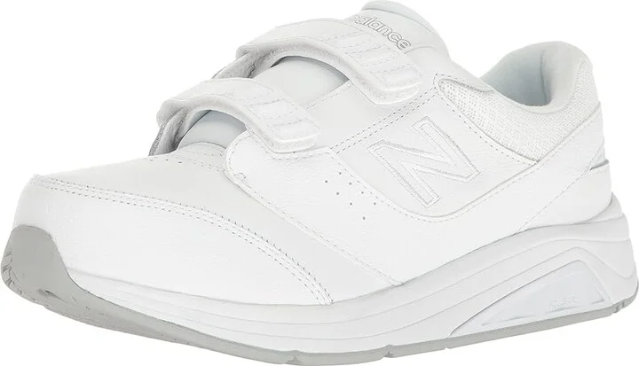 New Balance WW928v3 Women's Walking Shoes White/White : 5 B - Medium, Leather - Image 2