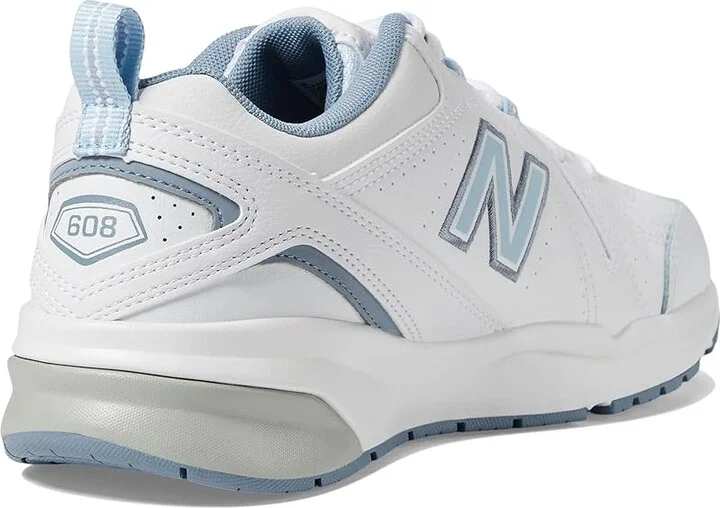 New Balance WX608v5 Women's Shoes White/Light Blue : 5 B - Medium, Textile/Synthetic - Image 5