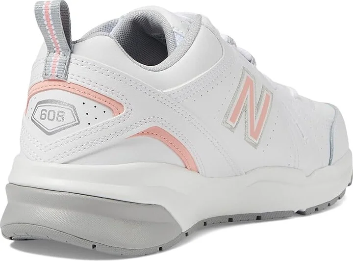 New Balance WX608v5 Women's Shoes White/Pink : 6 B - Medium, Textile/Synthetic - Image 5