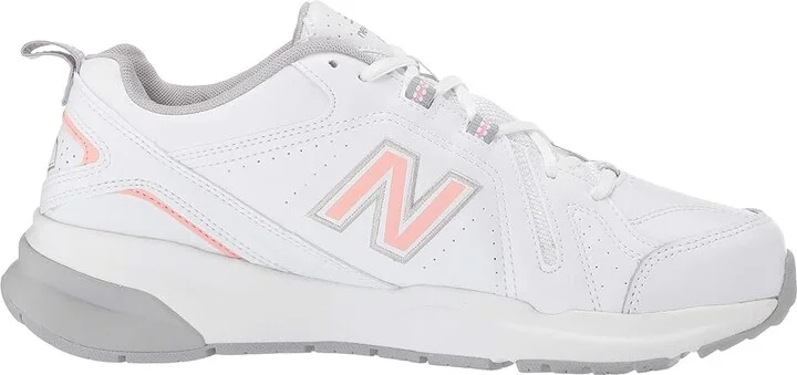 New Balance WX608v5 Women's Shoes White/Pink : 6 B - Medium, Textile/Synthetic - Image 8