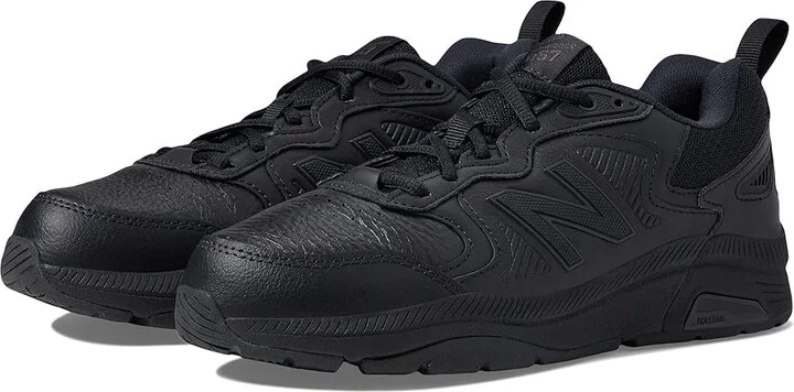 New Balance WX857v3 Women's Shoes Black/Black : 5 B - Medium, Leather