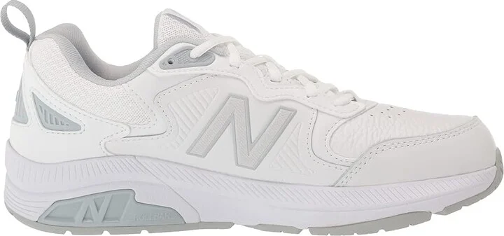 New Balance WX857v3 Women's Shoes White/Cyclone : 5 B - Medium, Leather - Image 5