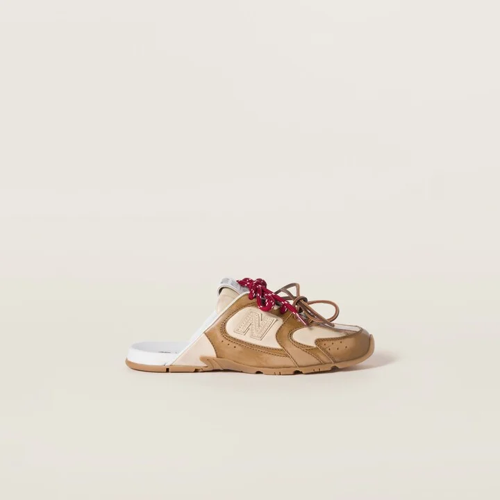 New Balance X Miu Miu 530 SL deco calf leather mules - Image 2