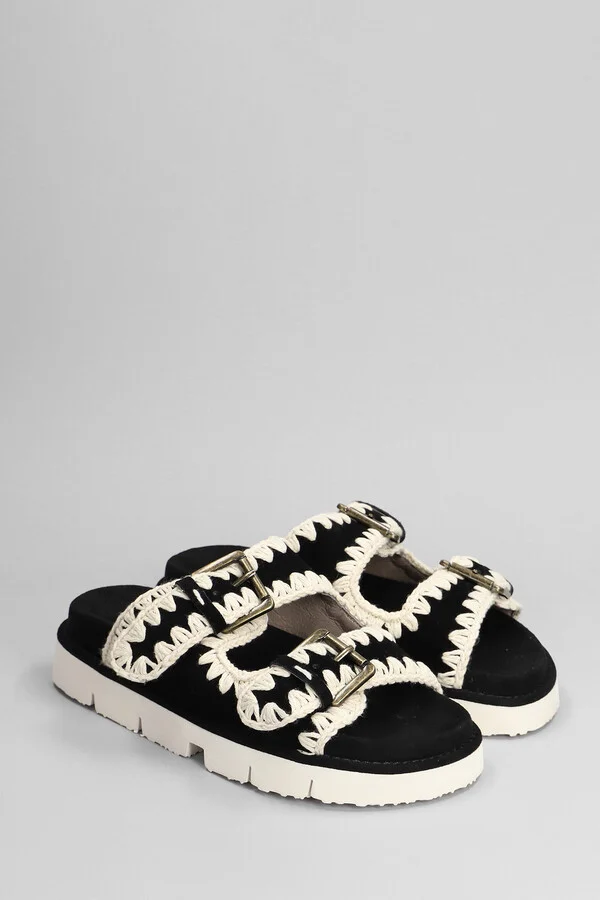New Bio Slipper-mule In Black Suede - Image 2