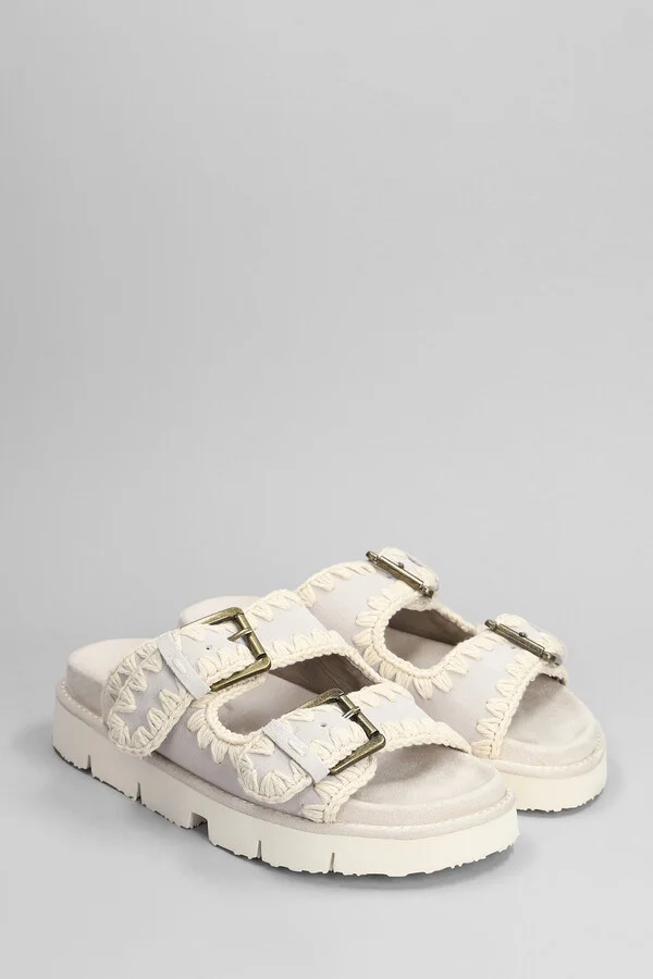 New Bio Slipper-mule In Grey Suede - Image 2