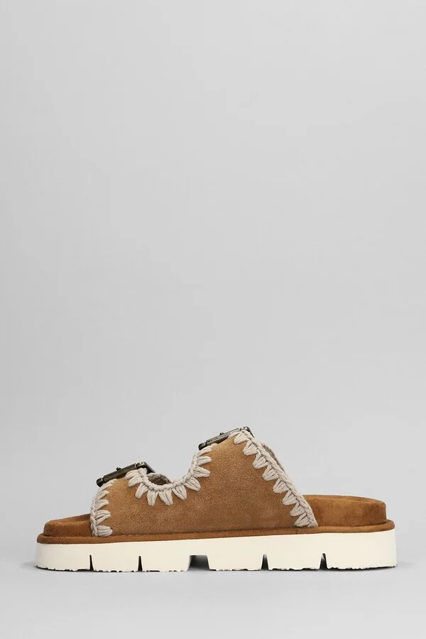 New Bio Slipper-mule In Leather Color Suede - Image 3