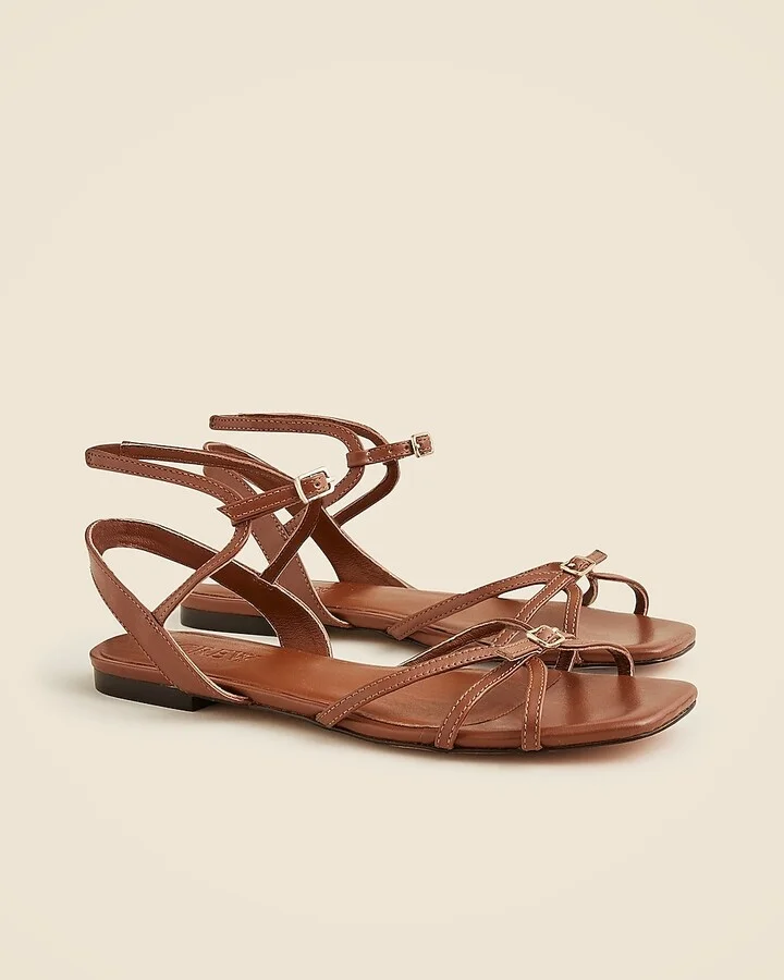 New Capri buckle sandals in leather - Image 2