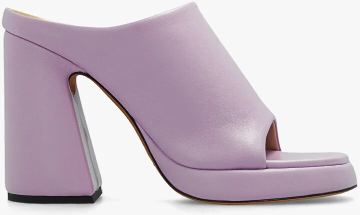 New Forma Light Purple Soft Leather Heel Shoes