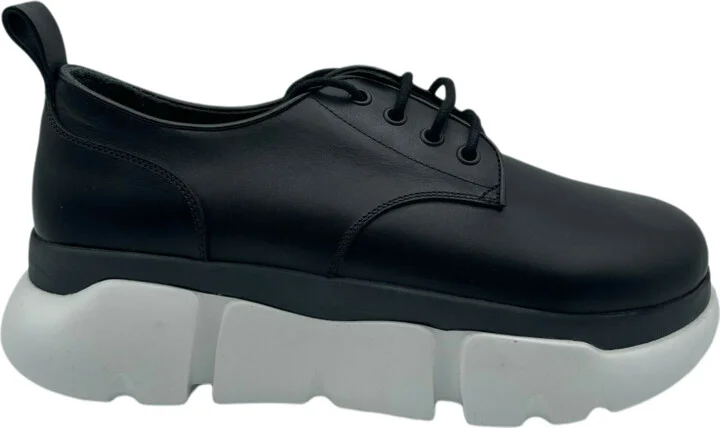 New MCM Men's Black Leather Platform Sneaker MEX9ARA72BK (EU 42 / US 9) - Image 2