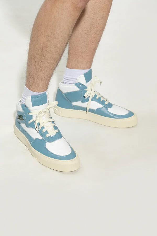 New Mens High Top Sneakers In Blue