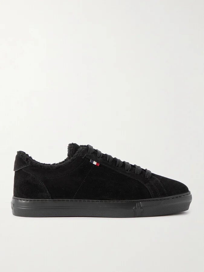 New Monaco Shearling-Lined Suede Sneakers