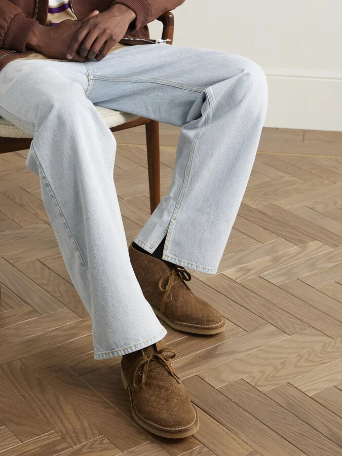 New Moreau Logo-Debossed Suede Desert Boots - Image 2