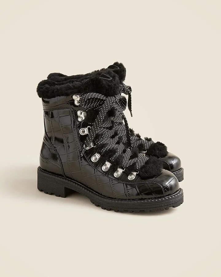 New Nordic boots in croc-embossed leather - Image 2
