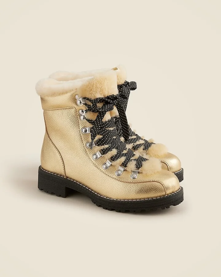 New Nordic boots in metallic leather