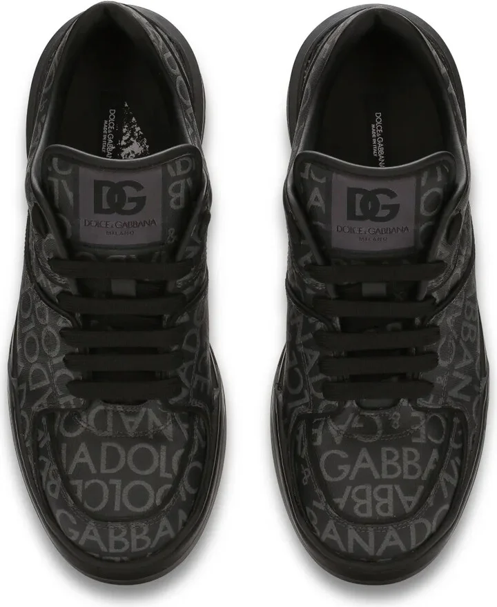 New Roma coated-jacquard sneakers - Image 4